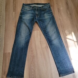 Nudie Jeans Straight Fit Blue Denim